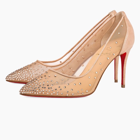 Follies Strass 85MM Mesh Pumps